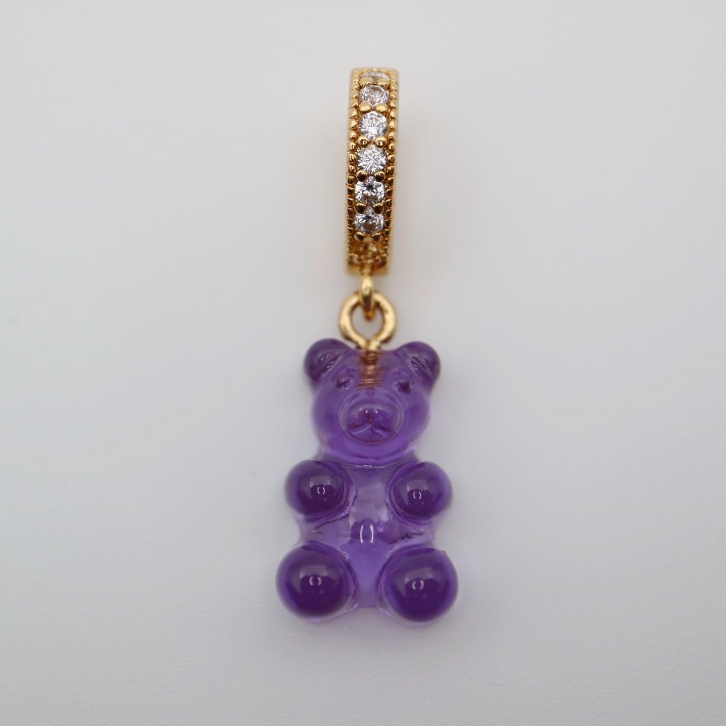Trendy Purple Gummy Bear Pendant