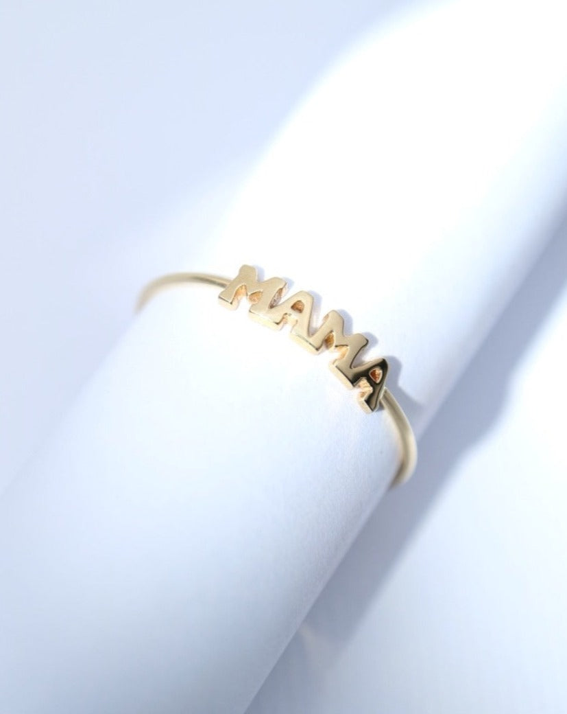 9ct gold MAMA Ring