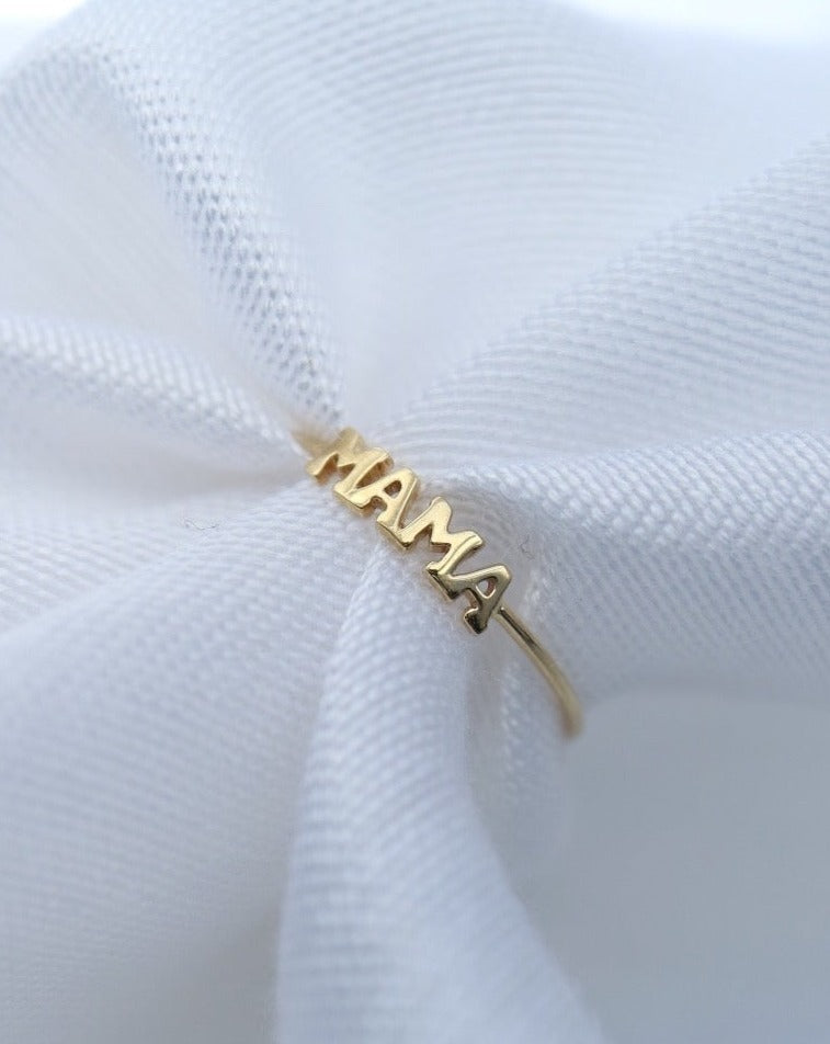 9ct gold MAMA Ring