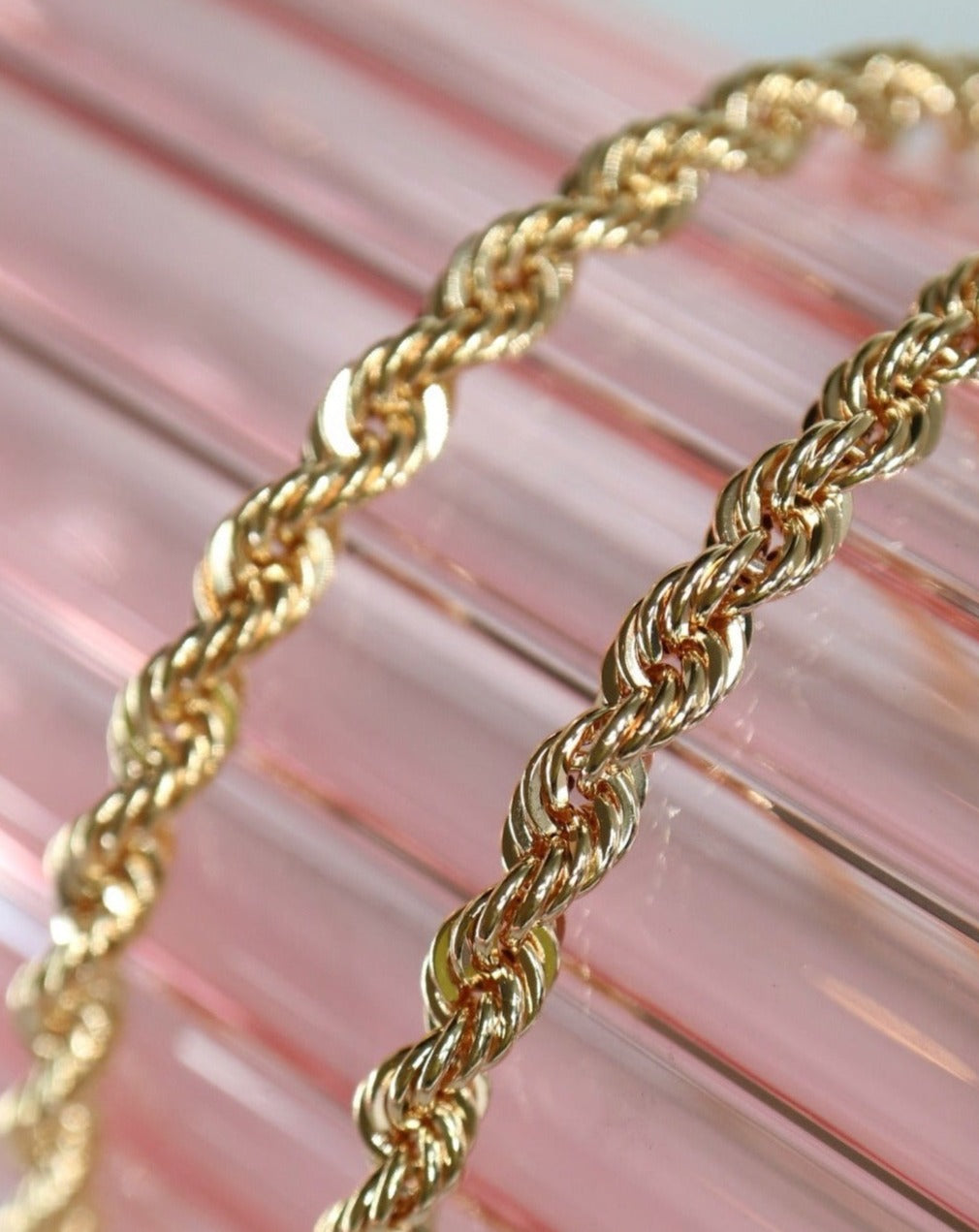 9ct gold rope bracelets from That's My Story Jewellery