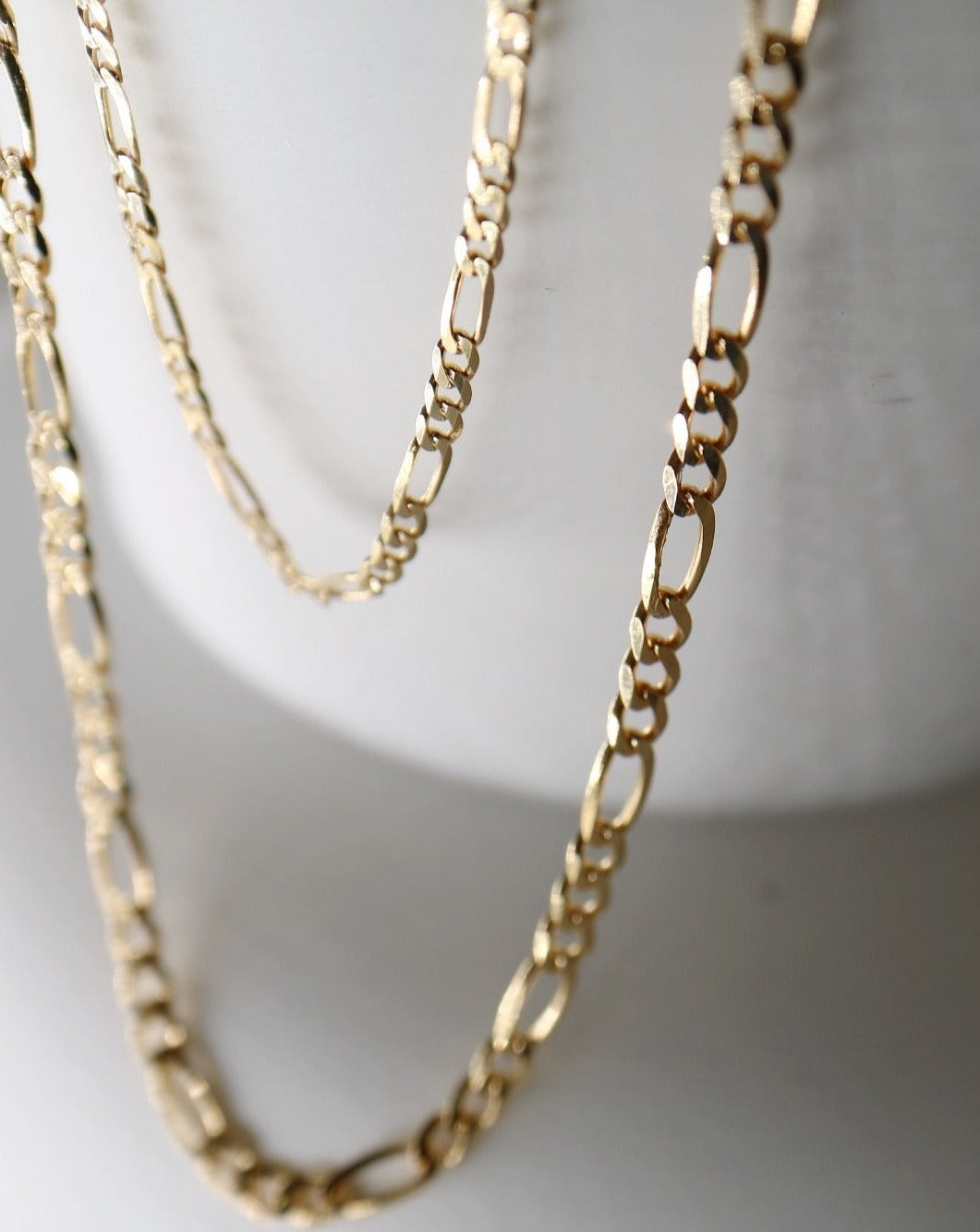 9kt gold Figaro Chains from Collective & Co online jewellery store