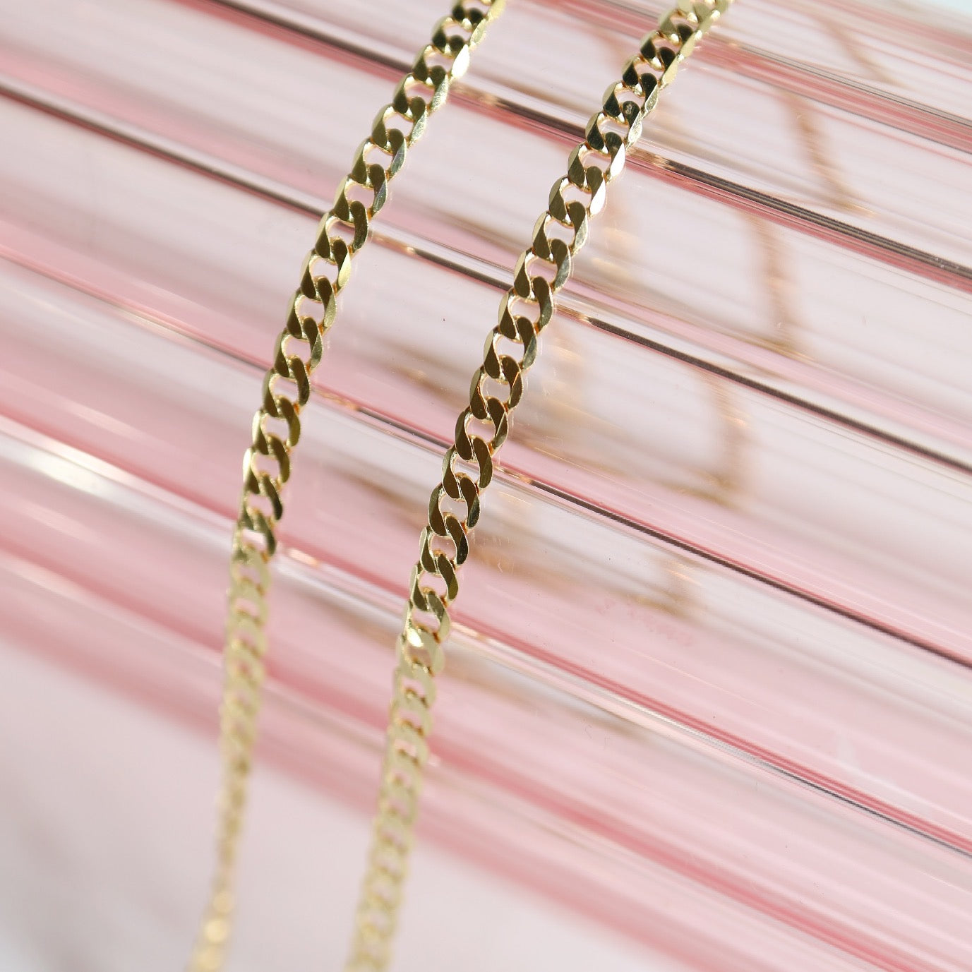 9kt gold Curb Chains from Collective & Co Jewellery