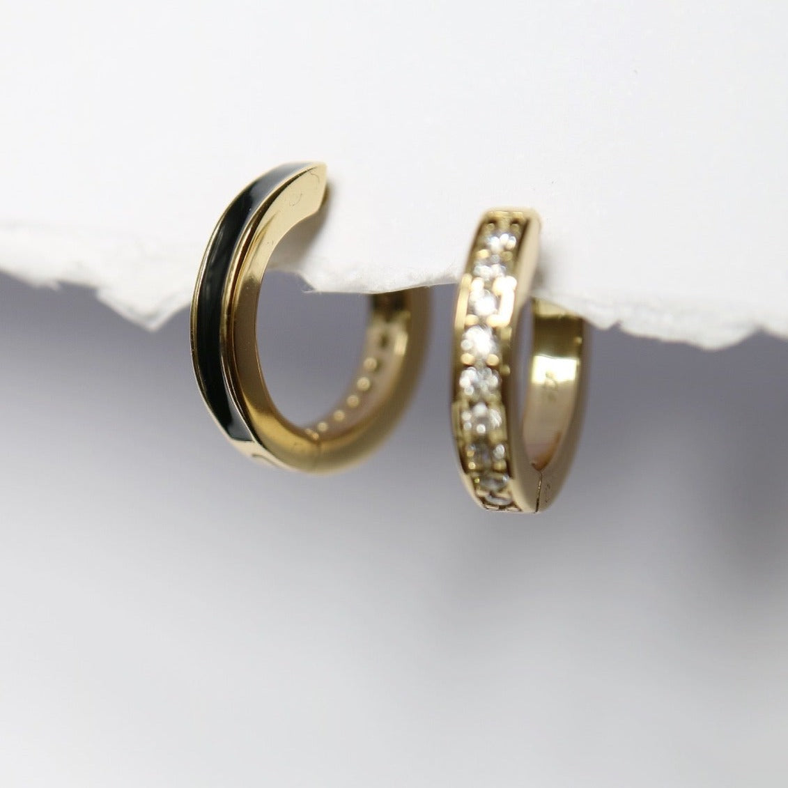 Huggie earrings from Kini Jewels