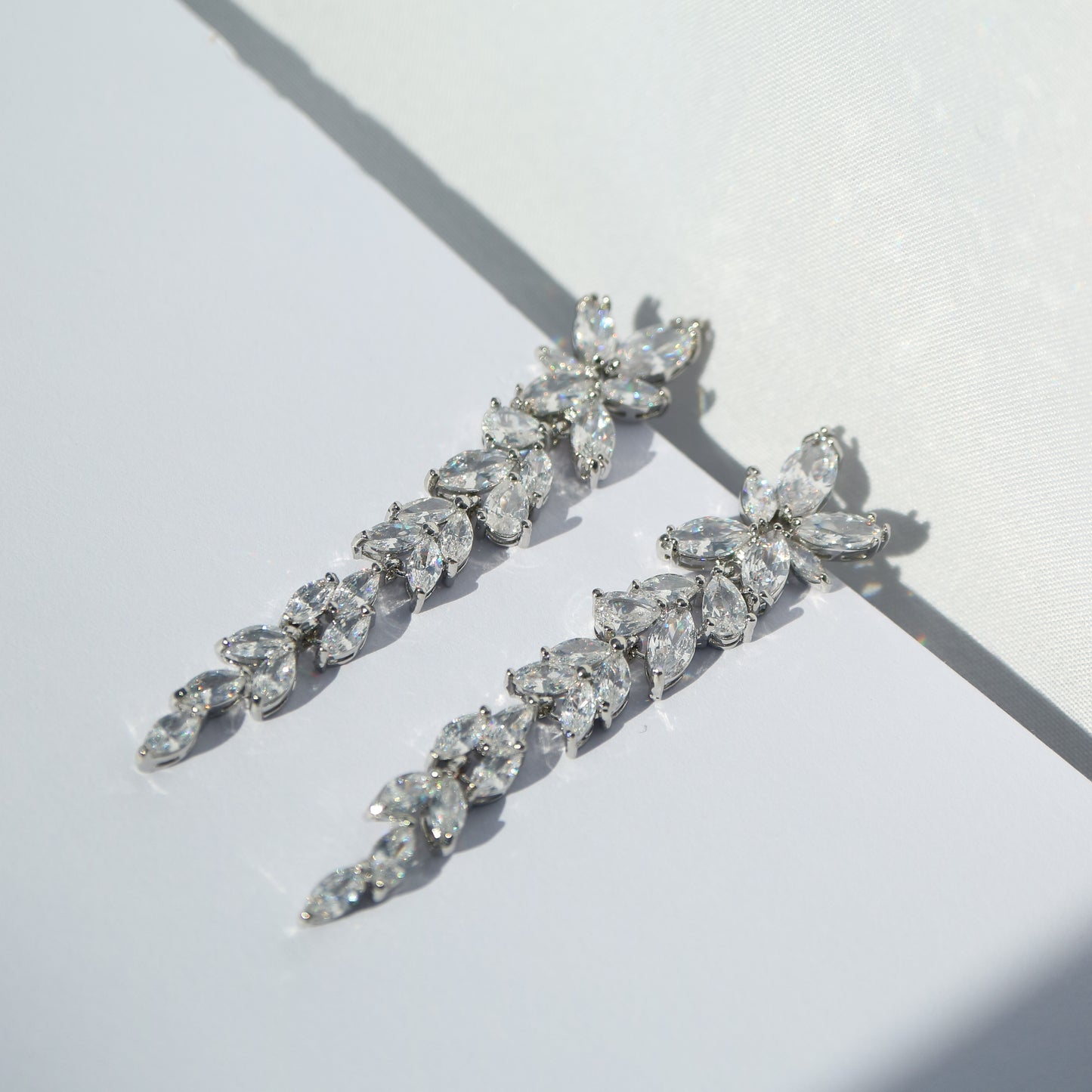 Statement bridal earrings