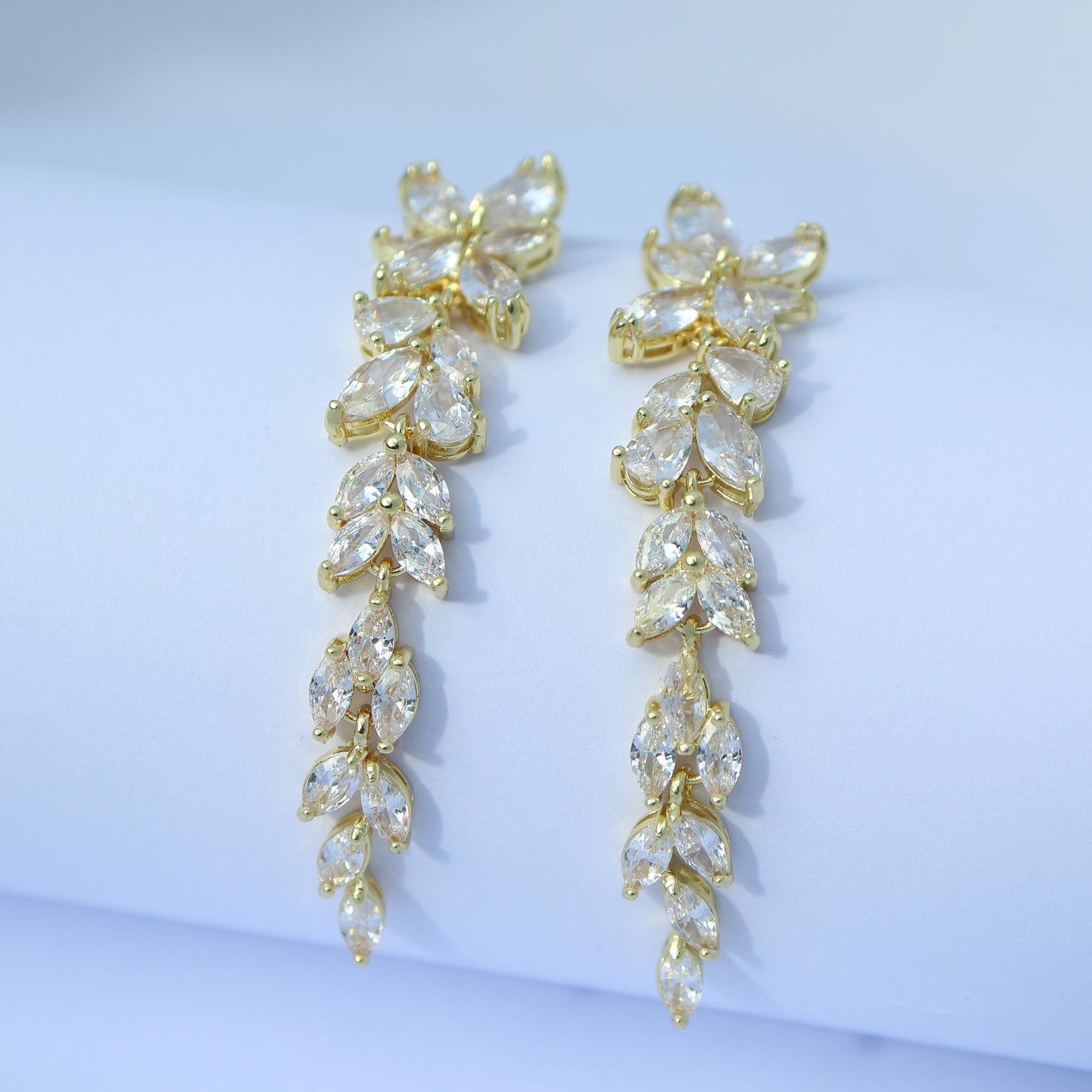 Statement bridal earrings
