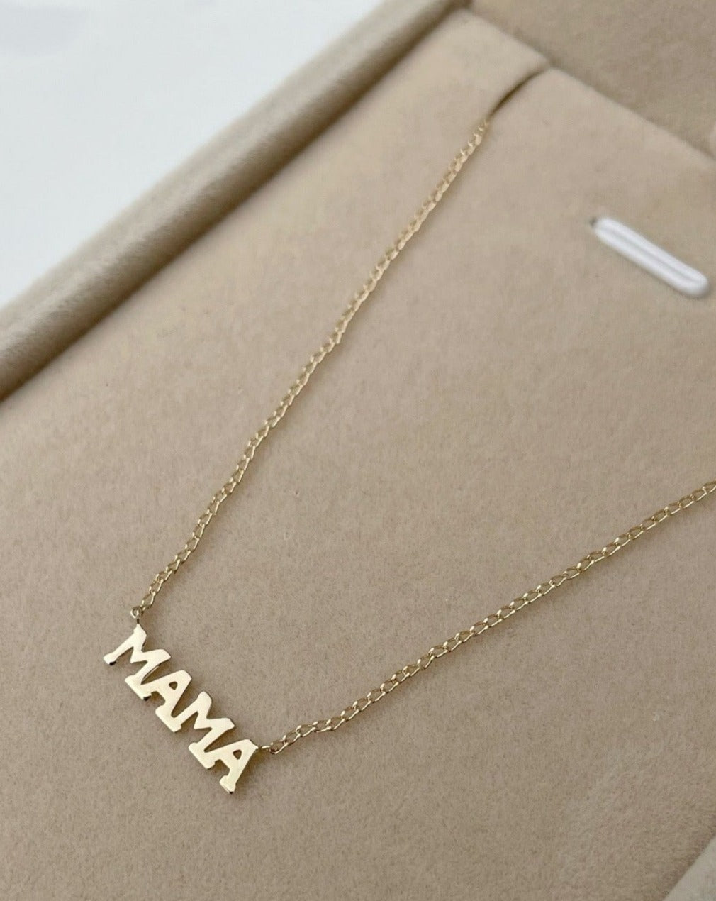 14kt gold Mama Necklace