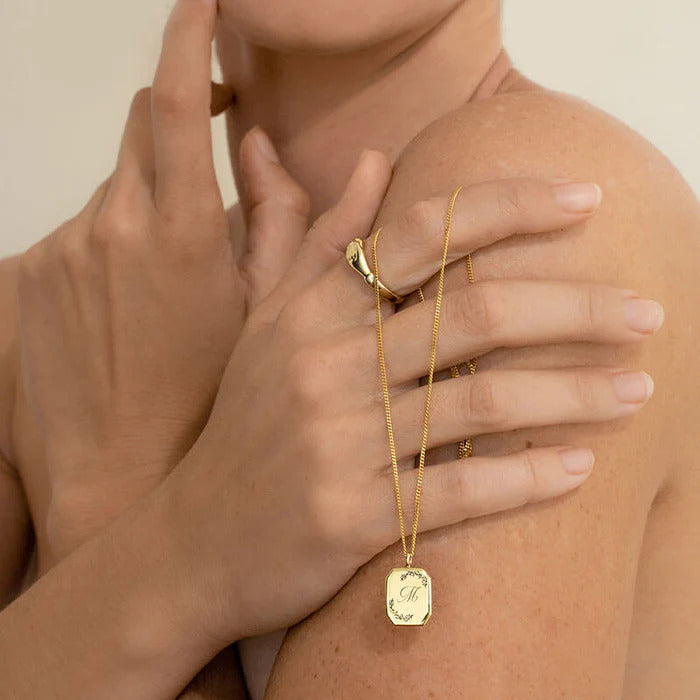 9ct gold Holding Hands Ring from Meraki Jewellery