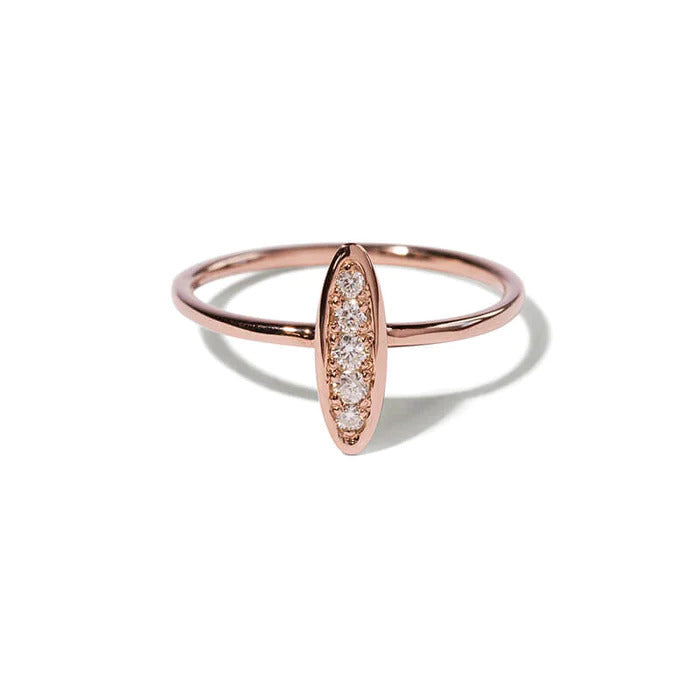 9kt rose gold Penelope Ring by Meraki Jewellery