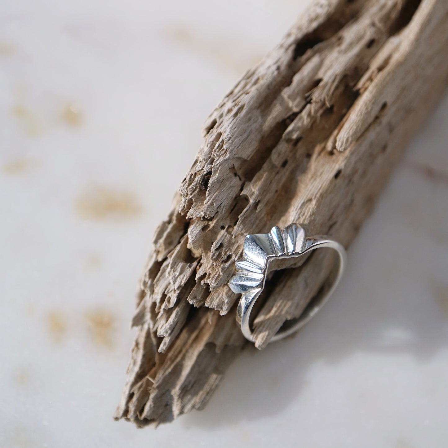 Silver Dawn Ring by Maiden Stone jewellery