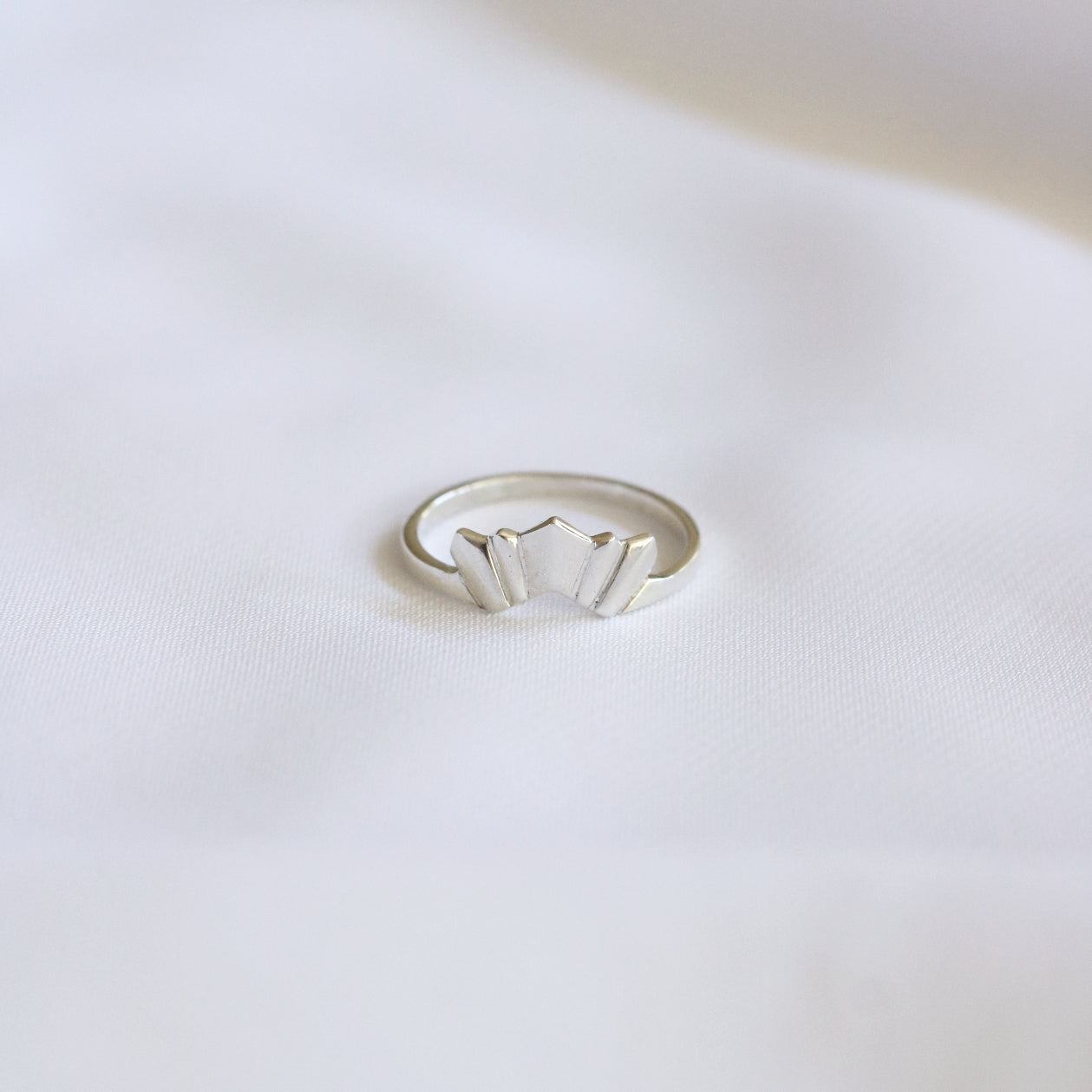 Silver Dawn Ring by Maiden Stone jewellery
