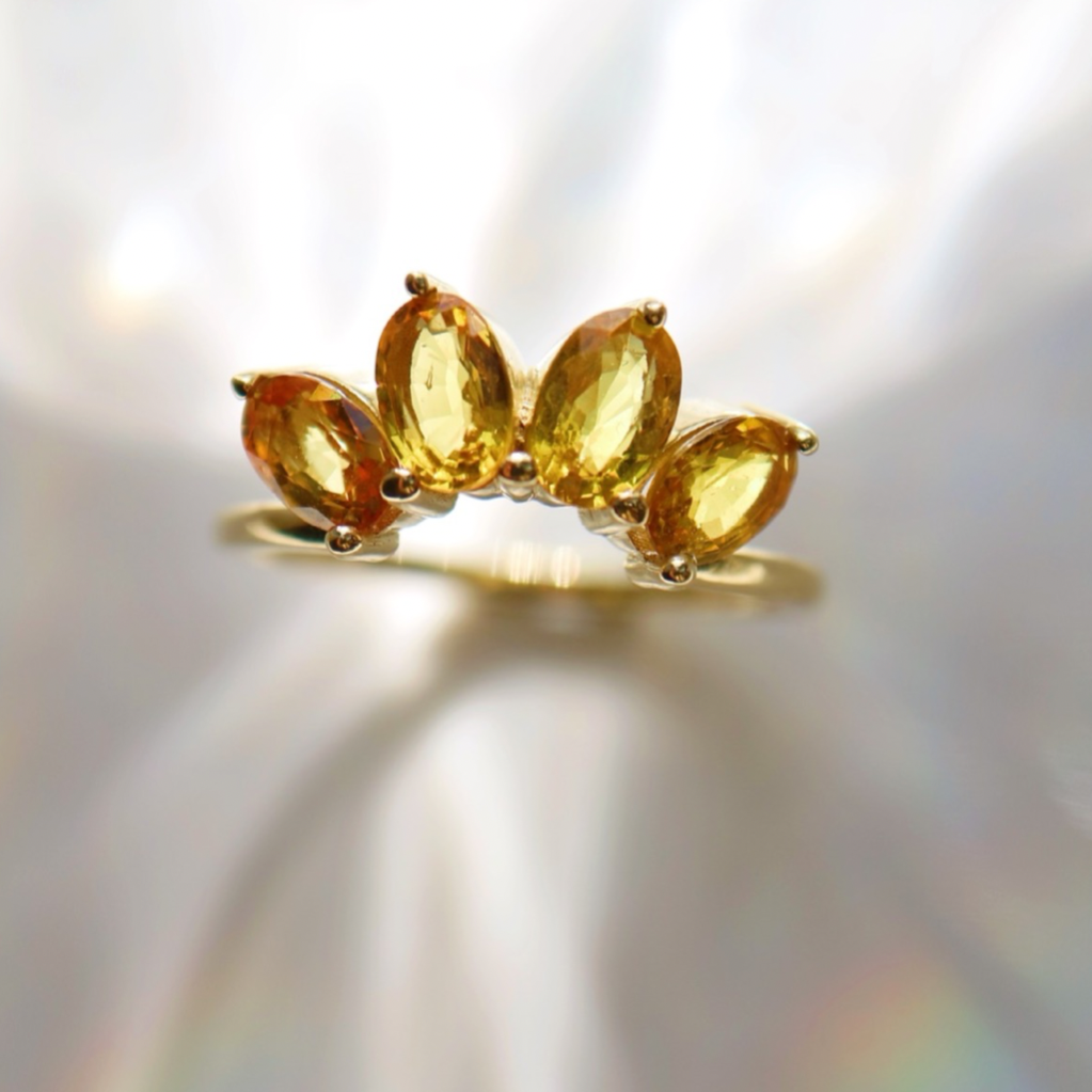 9kt Gold Sunrise Ring