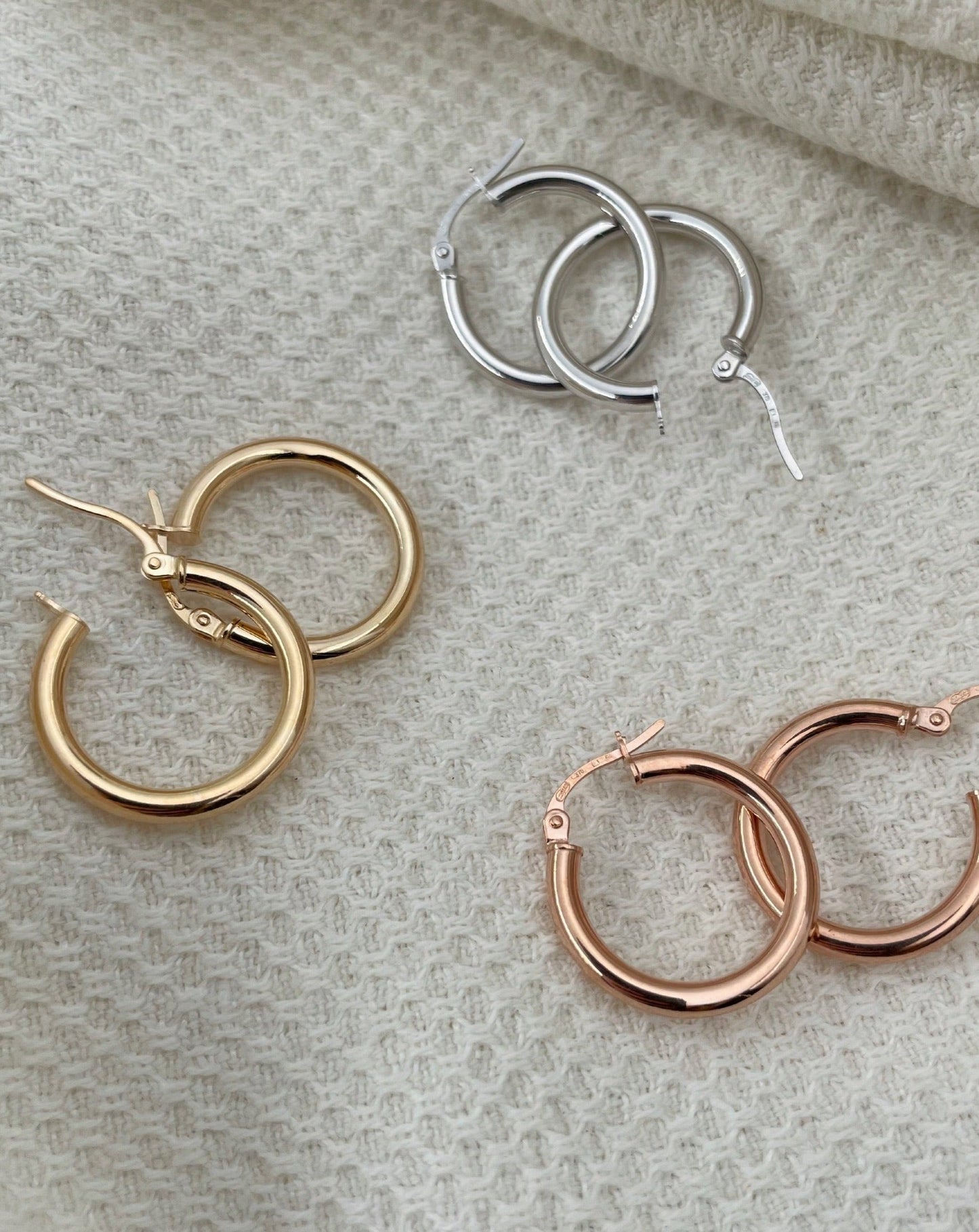 9kt Gold Amelia Hoops