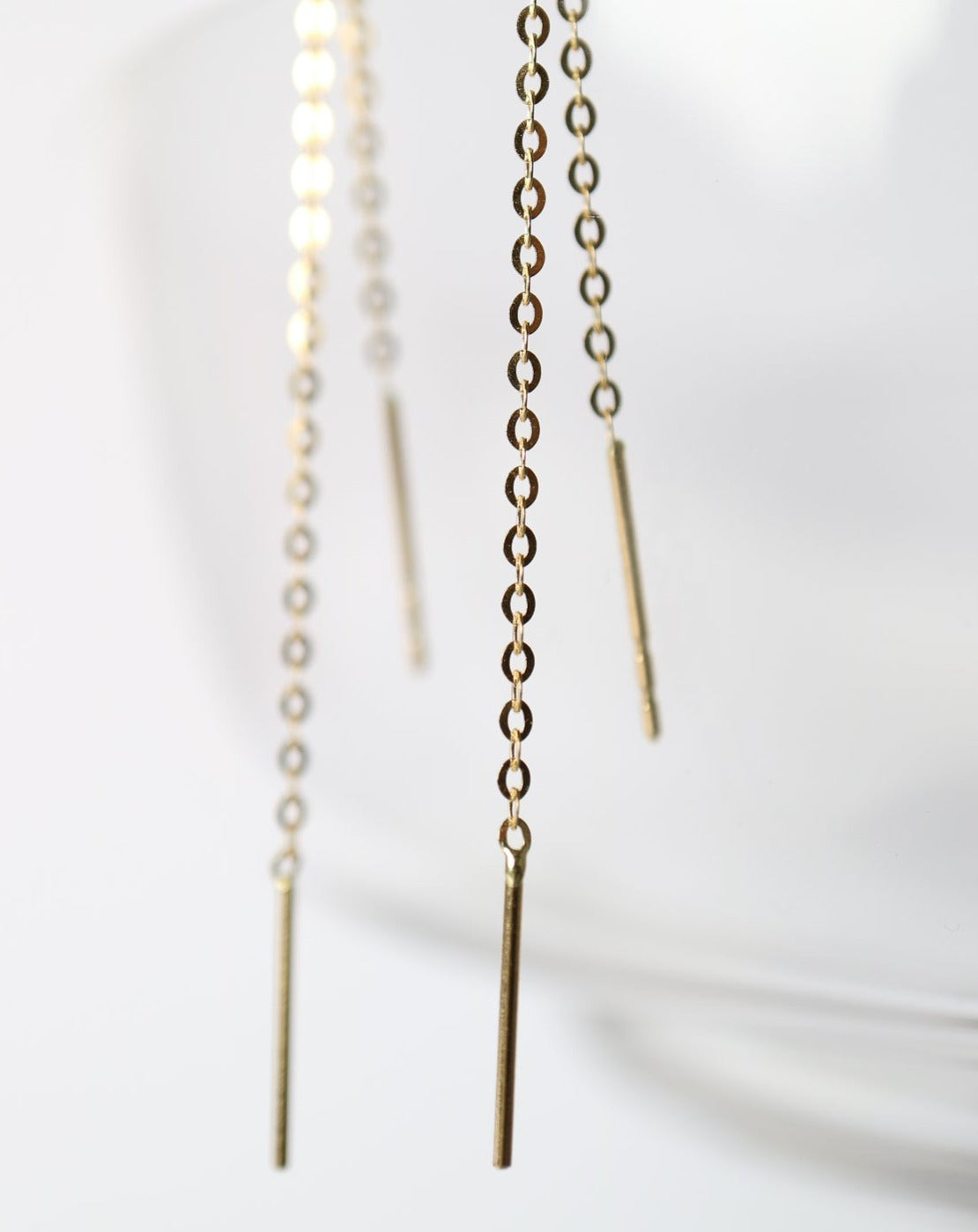 14kt gold Threader Earrings by Collective & Co Jewellery South Africa