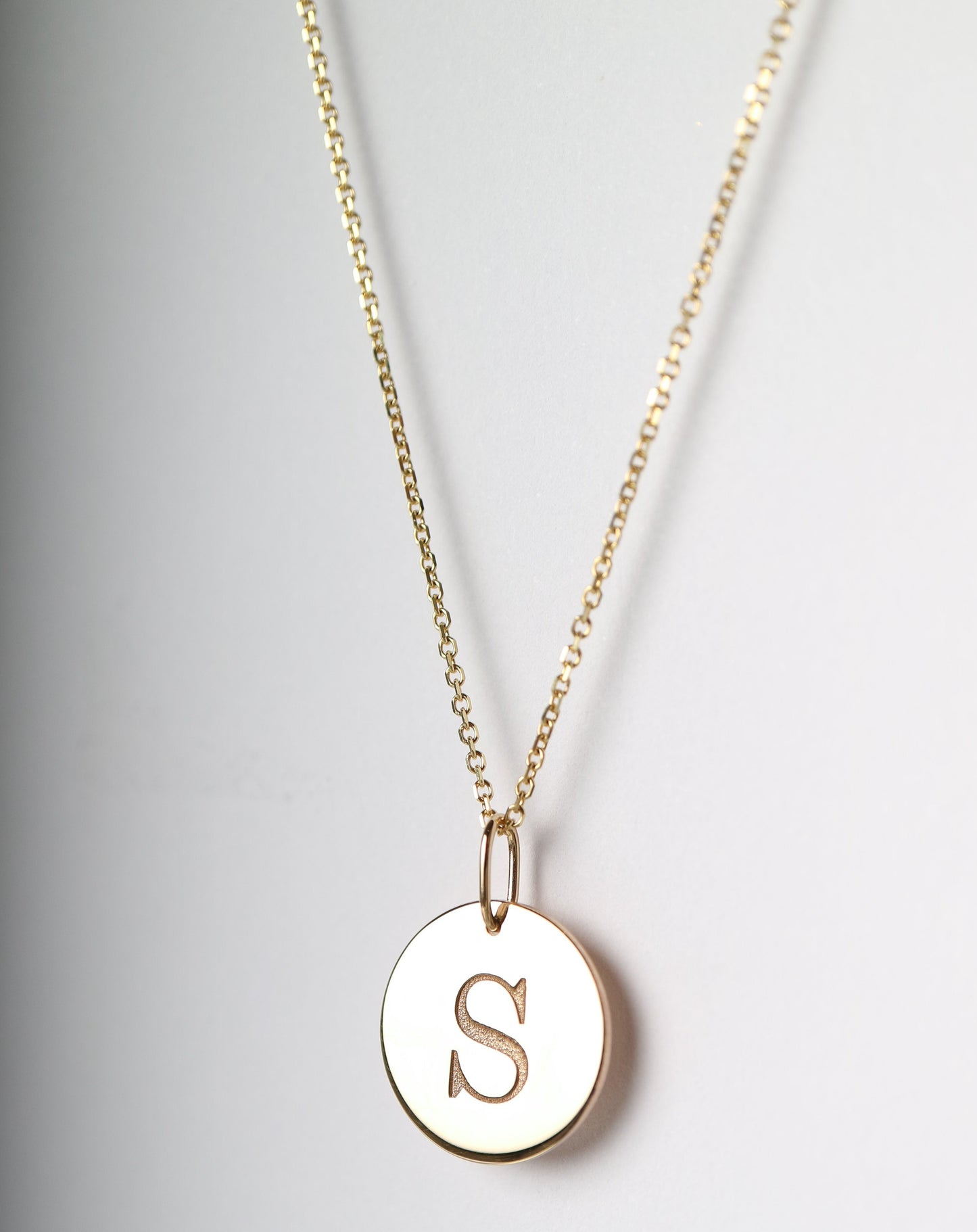 9ct gold Initial Pendant