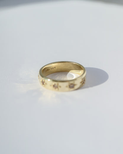 9ct gold Starbelt Ring