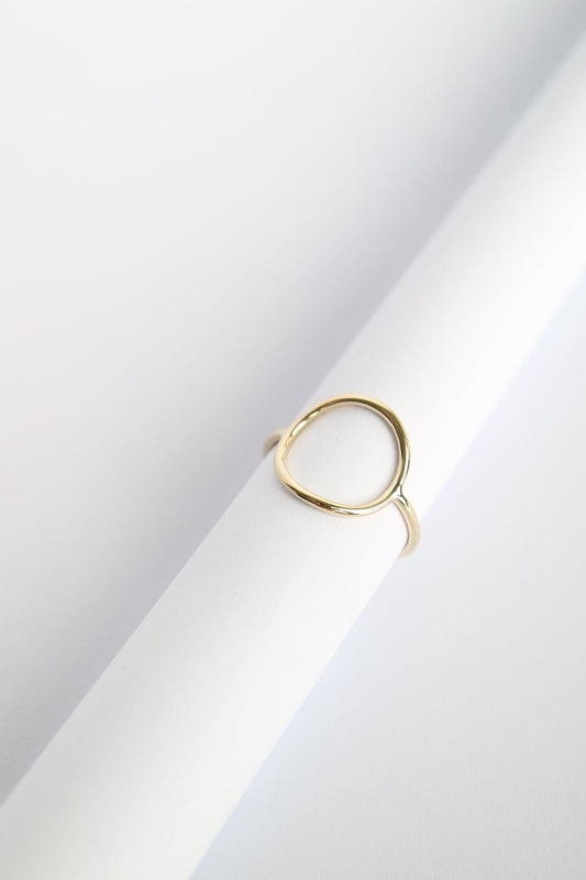 9ct gold Circle Ring from Jade Rabbit