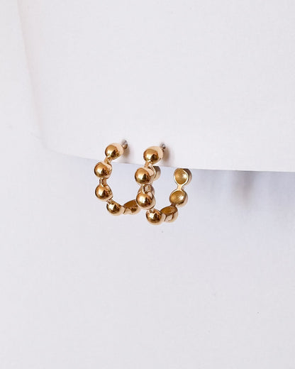 9ct gold Bobble Hoop Earrings from Collective  Co Jewellery Store