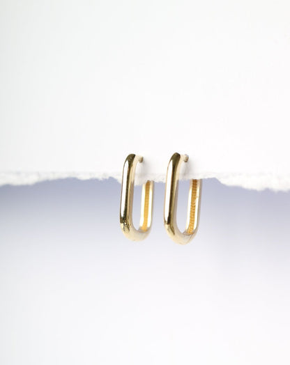 9ct gold Capsule Huggie Earrings by Collective & Co Jewellery Brand South Africa