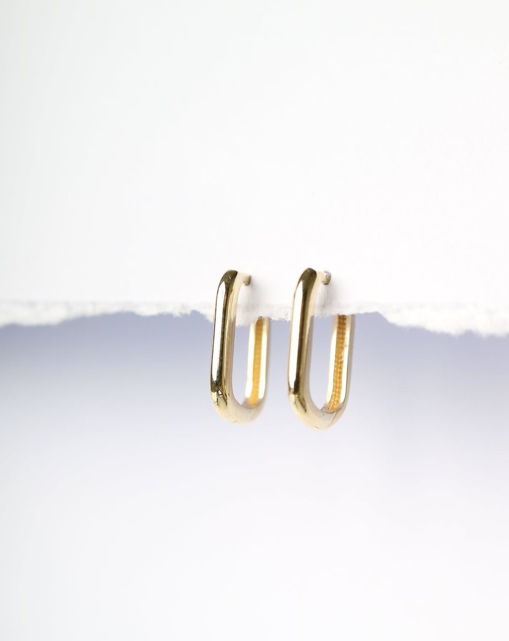 9ct gold Capsule Huggie Earrings by Collective & Co Jewellery Brand South Africa