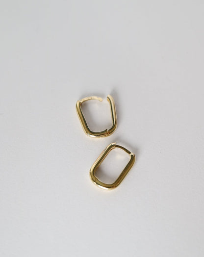 9ct gold Capsule Huggie Earrings by Collective & Co Jewellery Brand South Africa