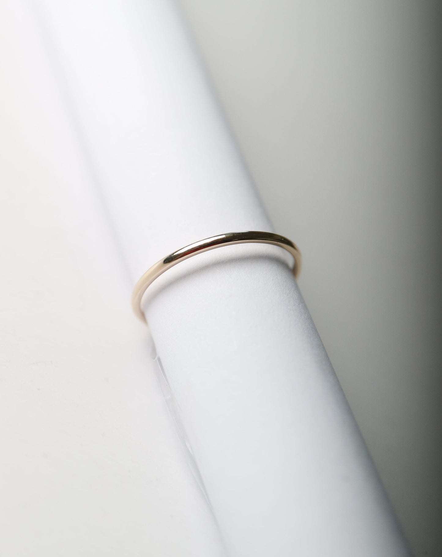 Classic 9ct gold stacking ring band