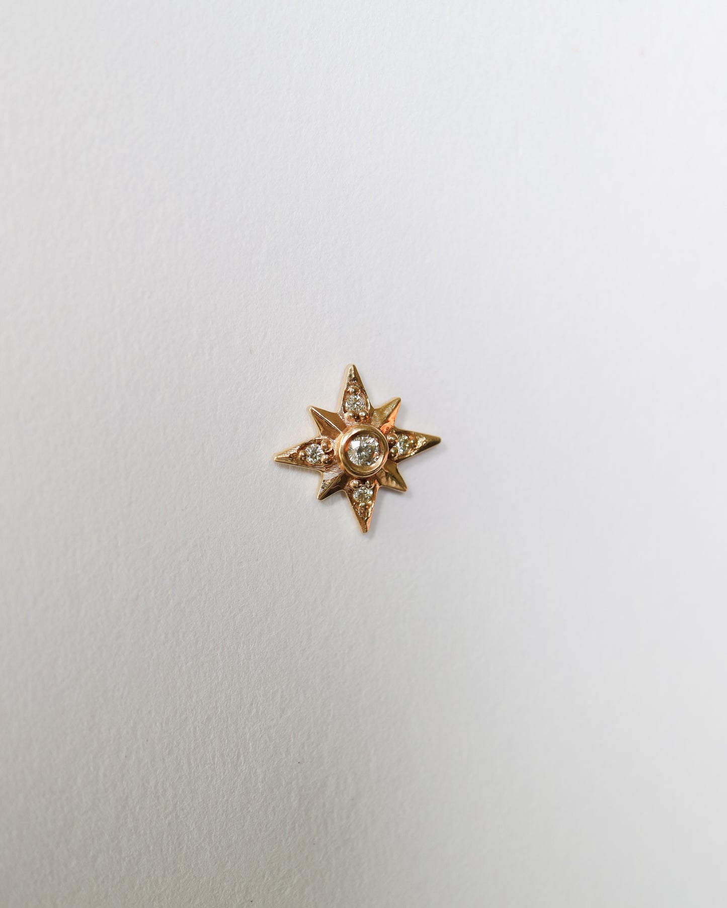 Diamond Star conch piercing stud helix piercing