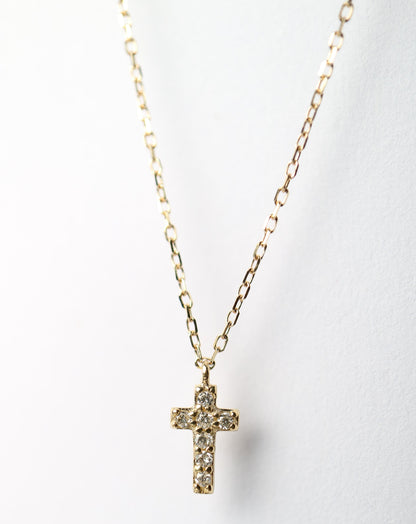9kt Gold and Diamond Crucifix Pendant