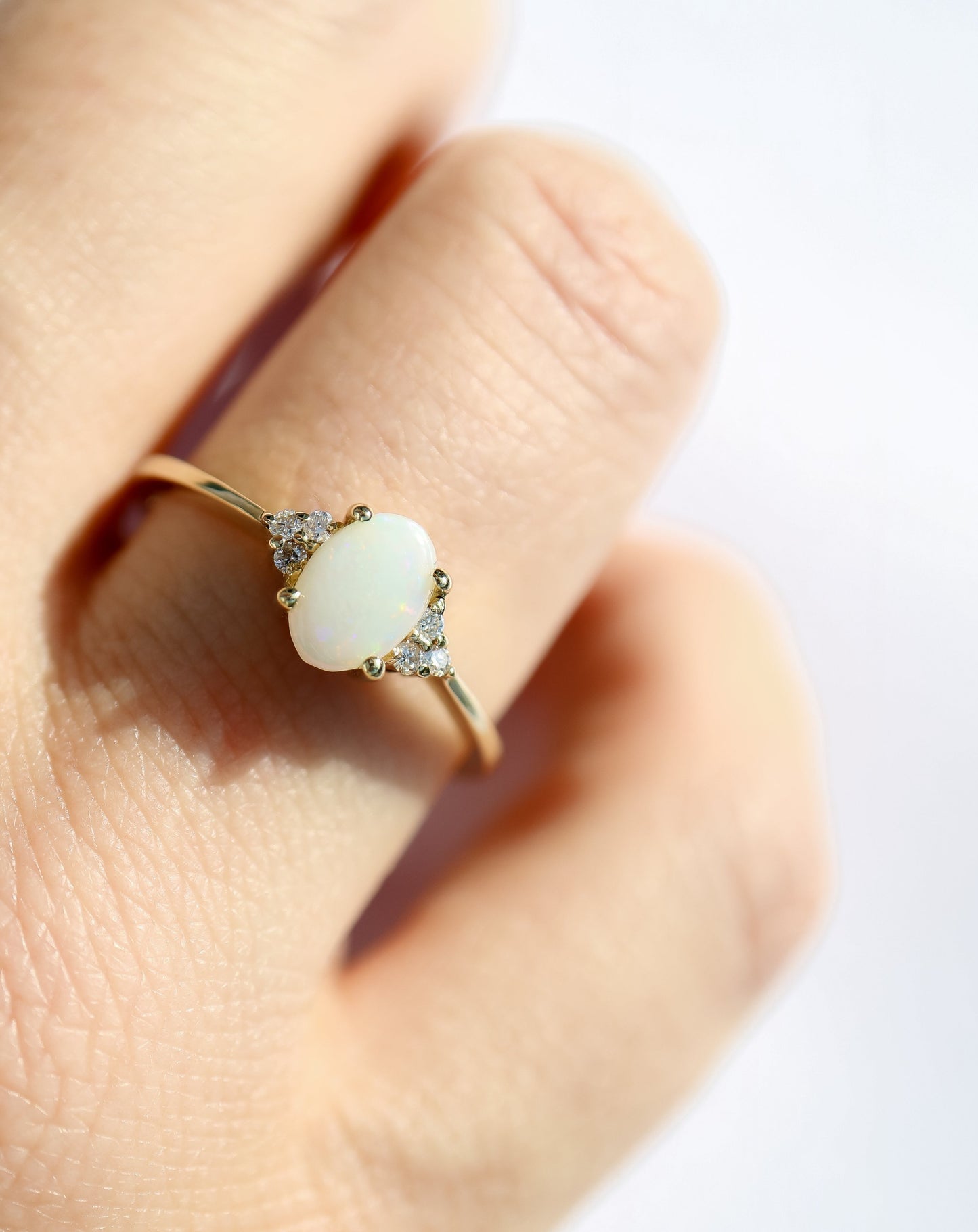 Opal and Diamond Ring