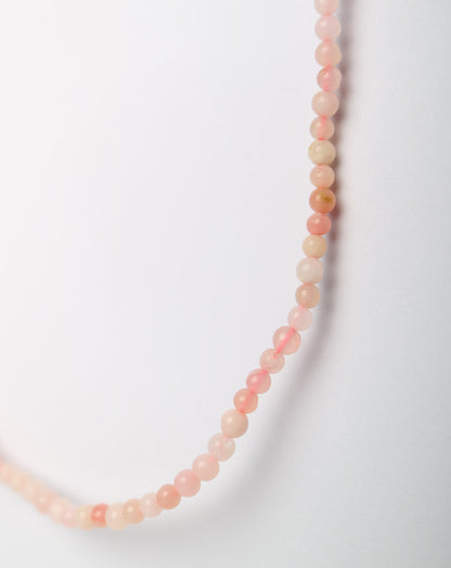 Pink Opal Beaded Necklace