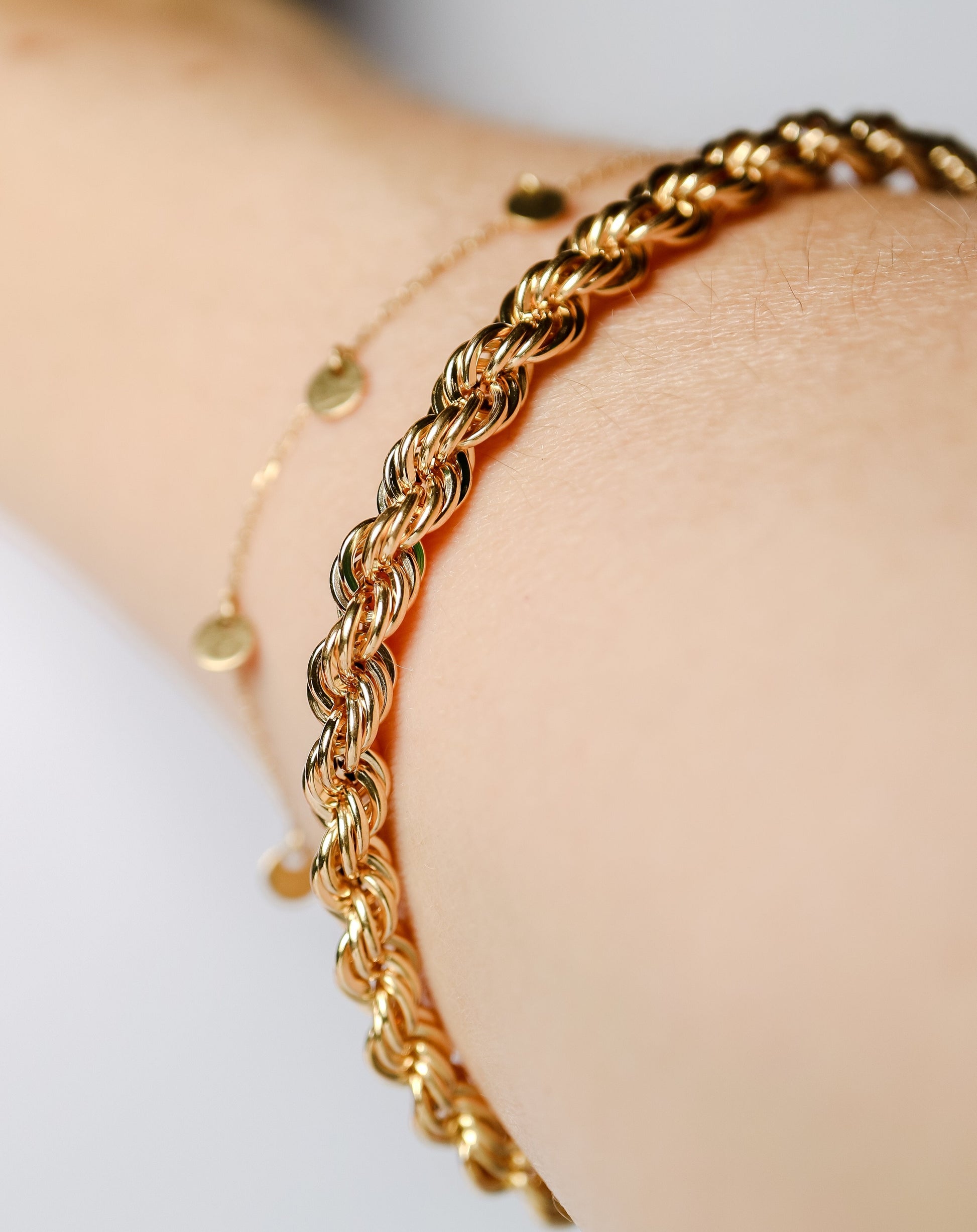 9ct gold Rope Bracelet