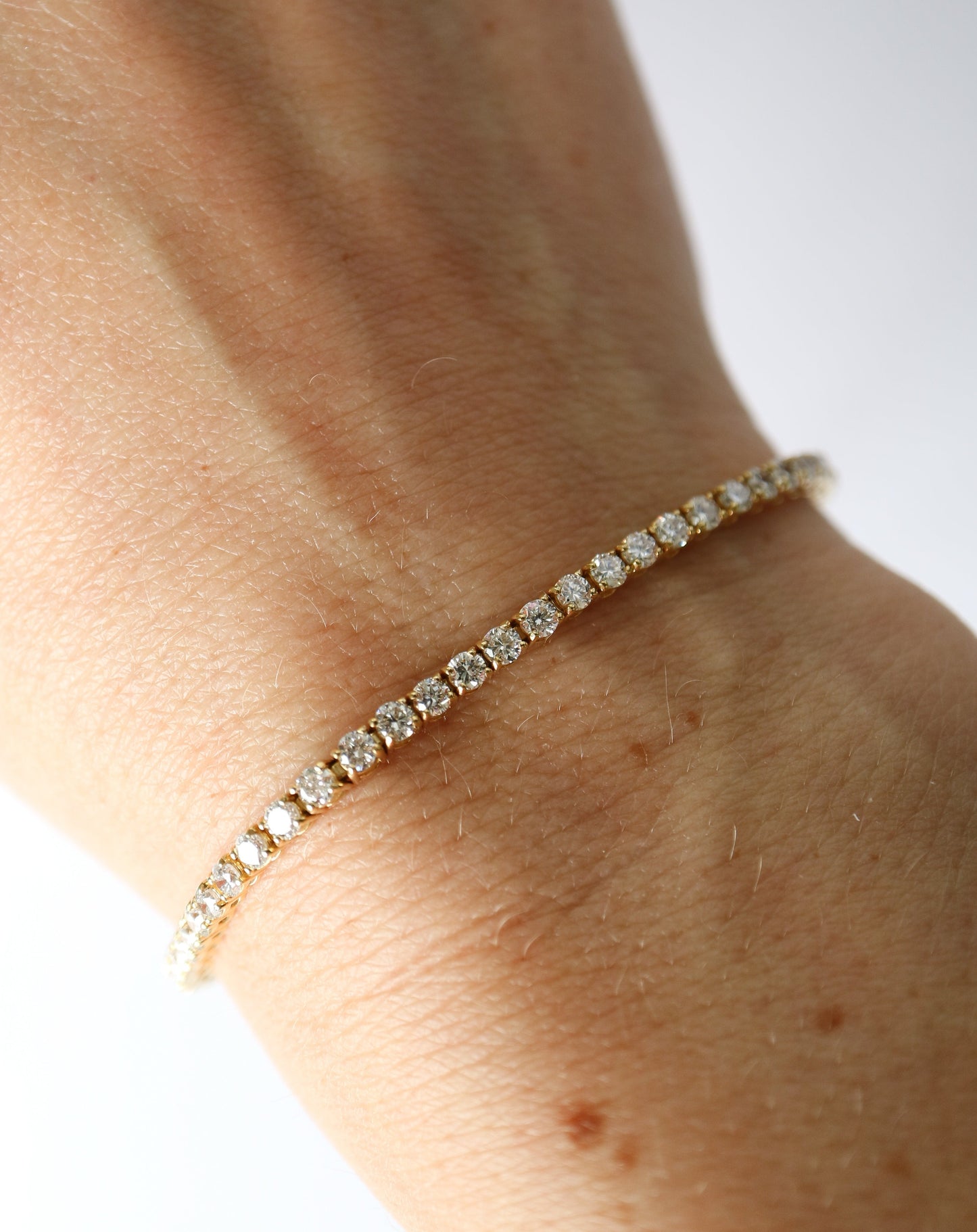 9ct gold Diamond Tennis Bracelet