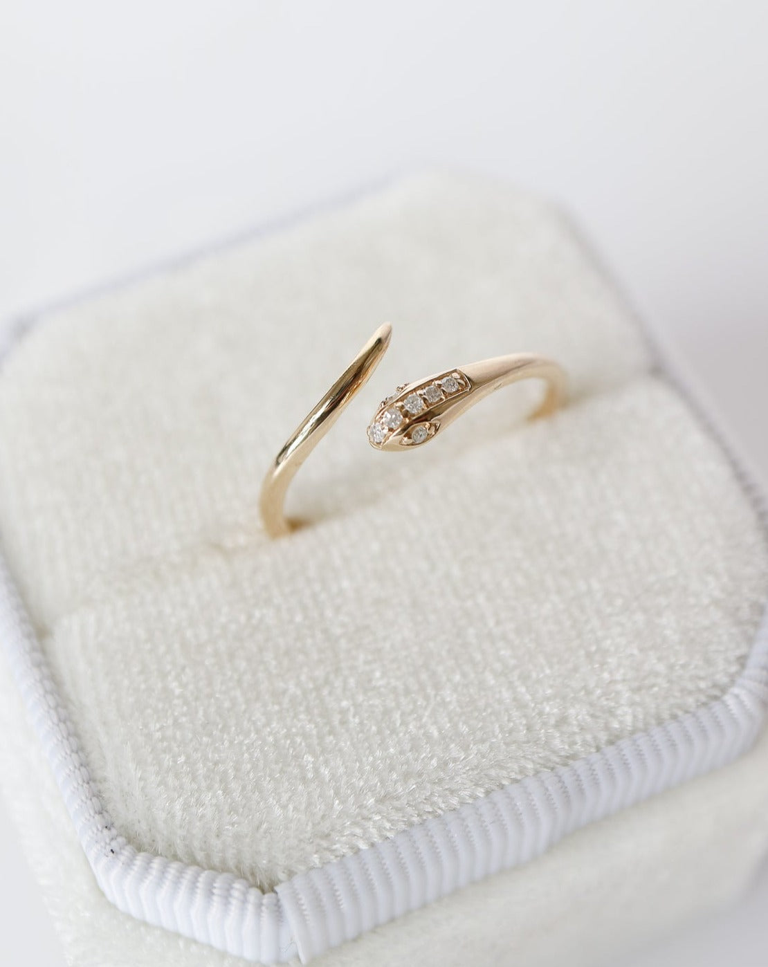 9kt gold and Diamond Snake Ring by Collective & Co. Jewellery