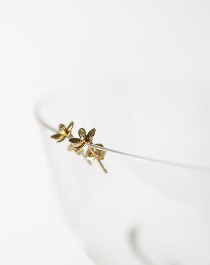 9kt gold Daisy Flower Studs Earrings by Collective & Co Jewellery South Africa