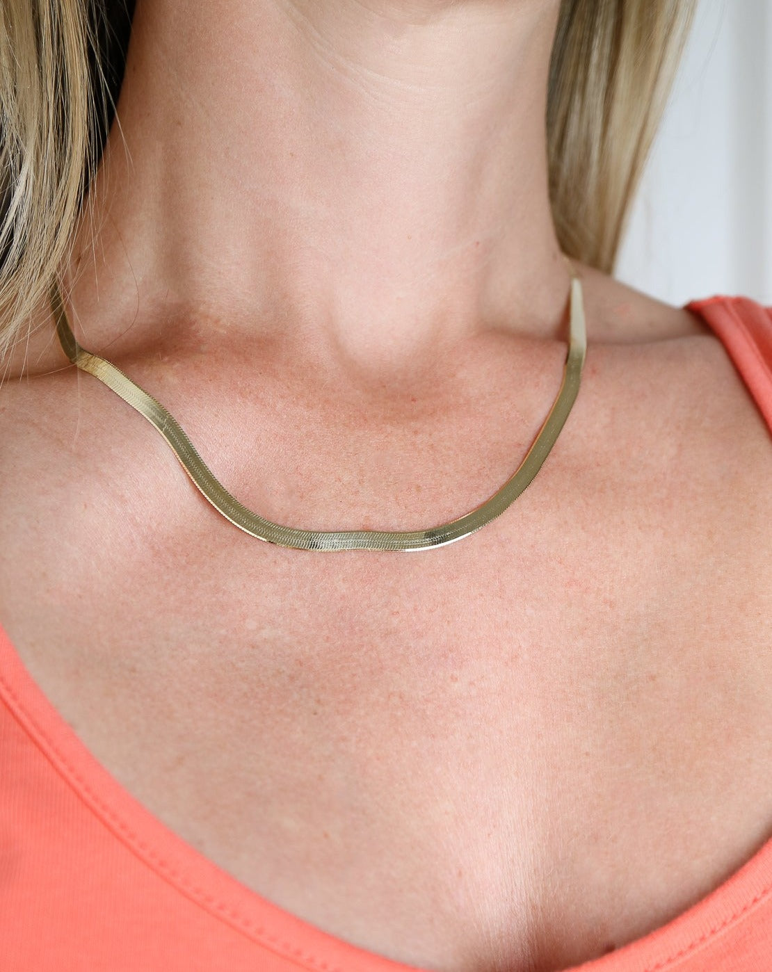 9ct Yellow Gold Braided Herringbone Chain Necklace | Ernest Jones