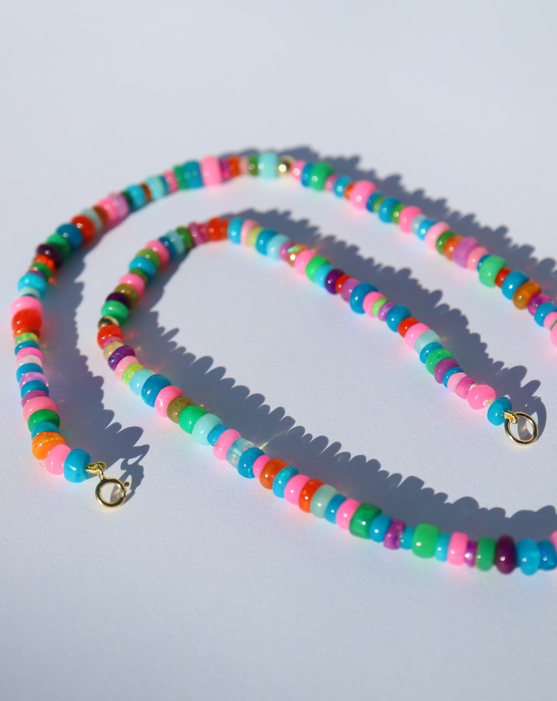 Malibu Necklace made with Ethiopian Opal Beads