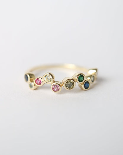Colourful Bubbles Ring by Kini Jewels