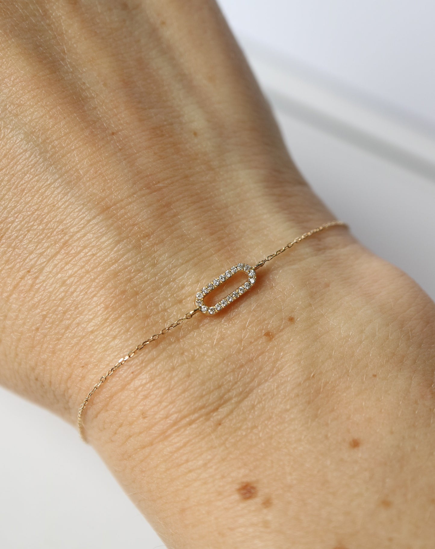 Diamond Love Link Bracelet