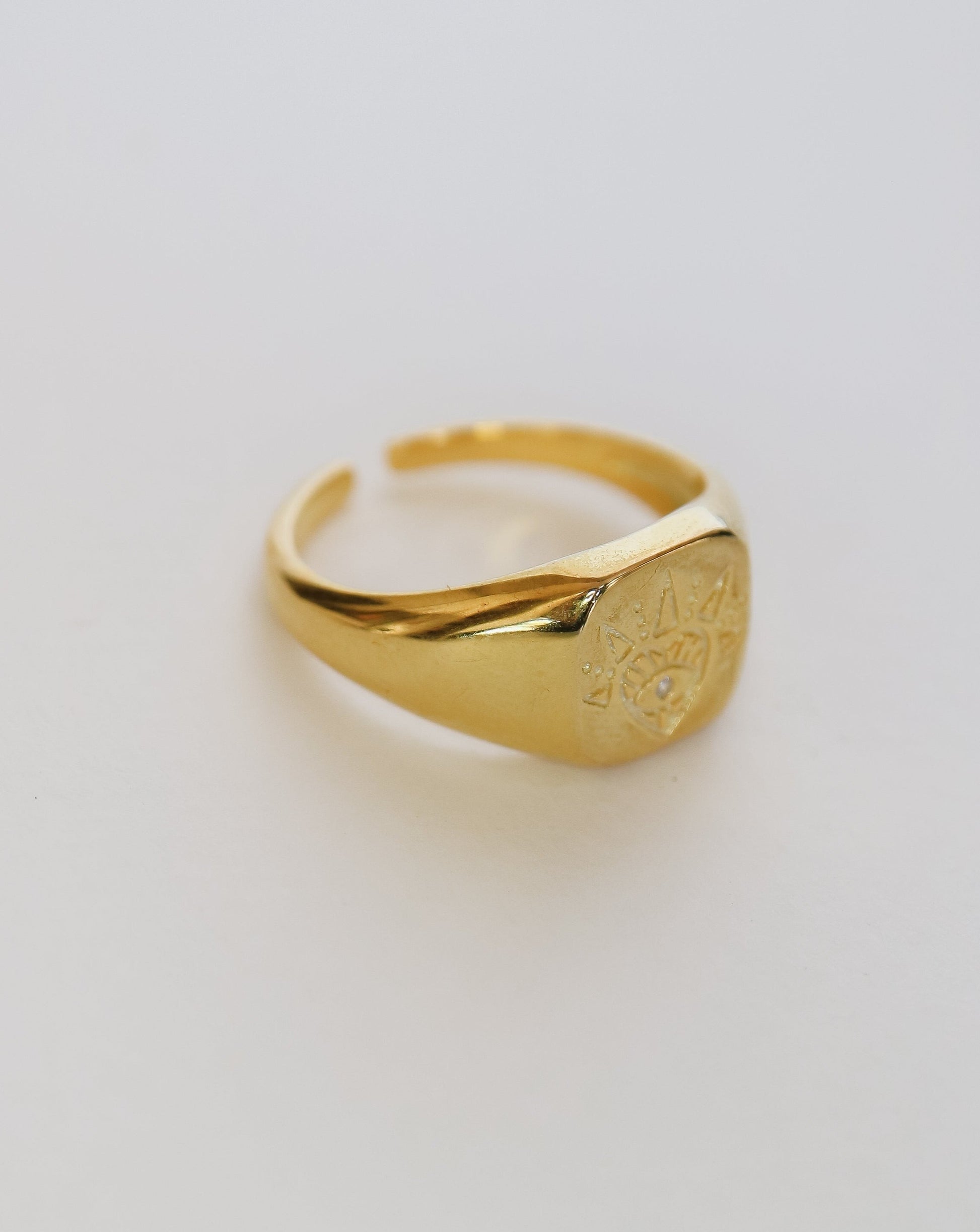 Evil Eye Signet Ring