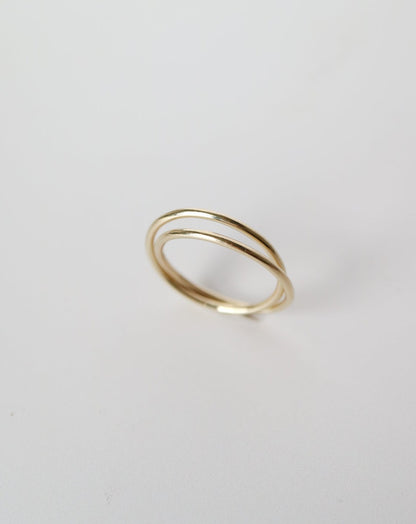 9ct gold Interlocking Ring from Jade Rabbit Designs