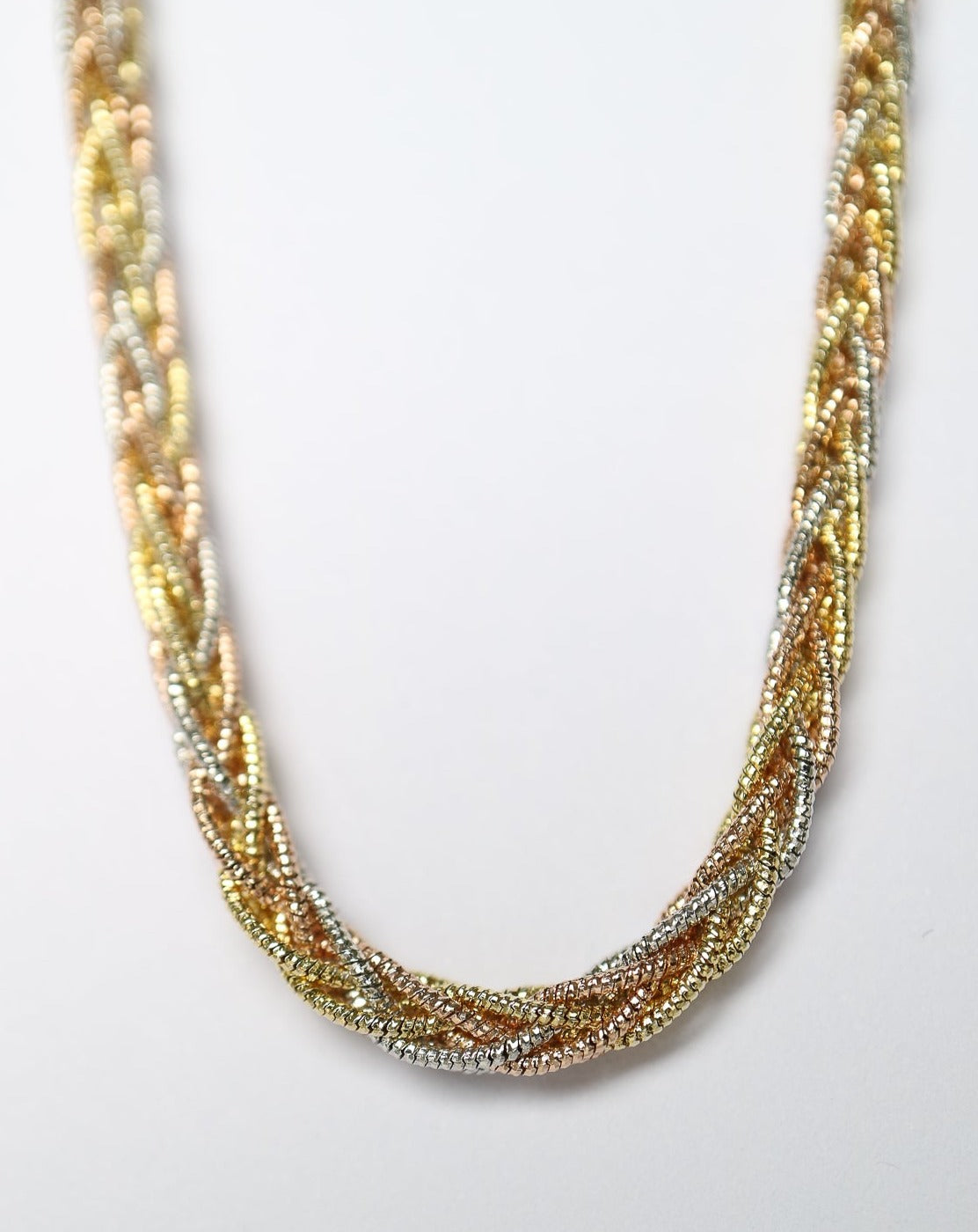 Tricolour Woven Snake Chain Collective & Co Jewellery