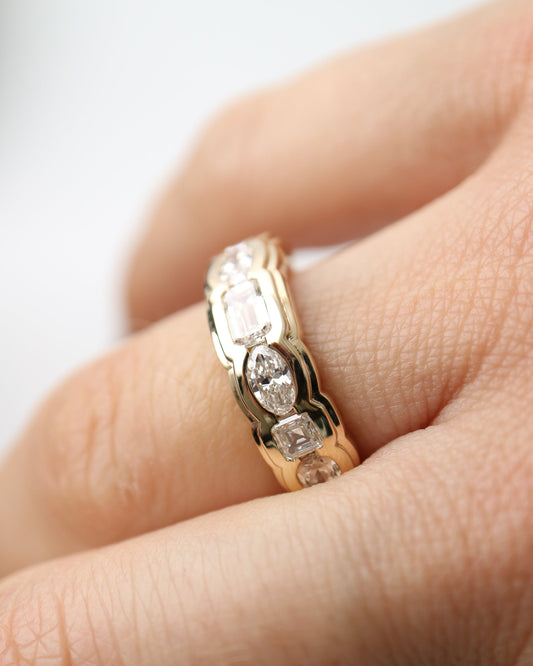 Harmony Lab Diamond Ring | 9ct Gold