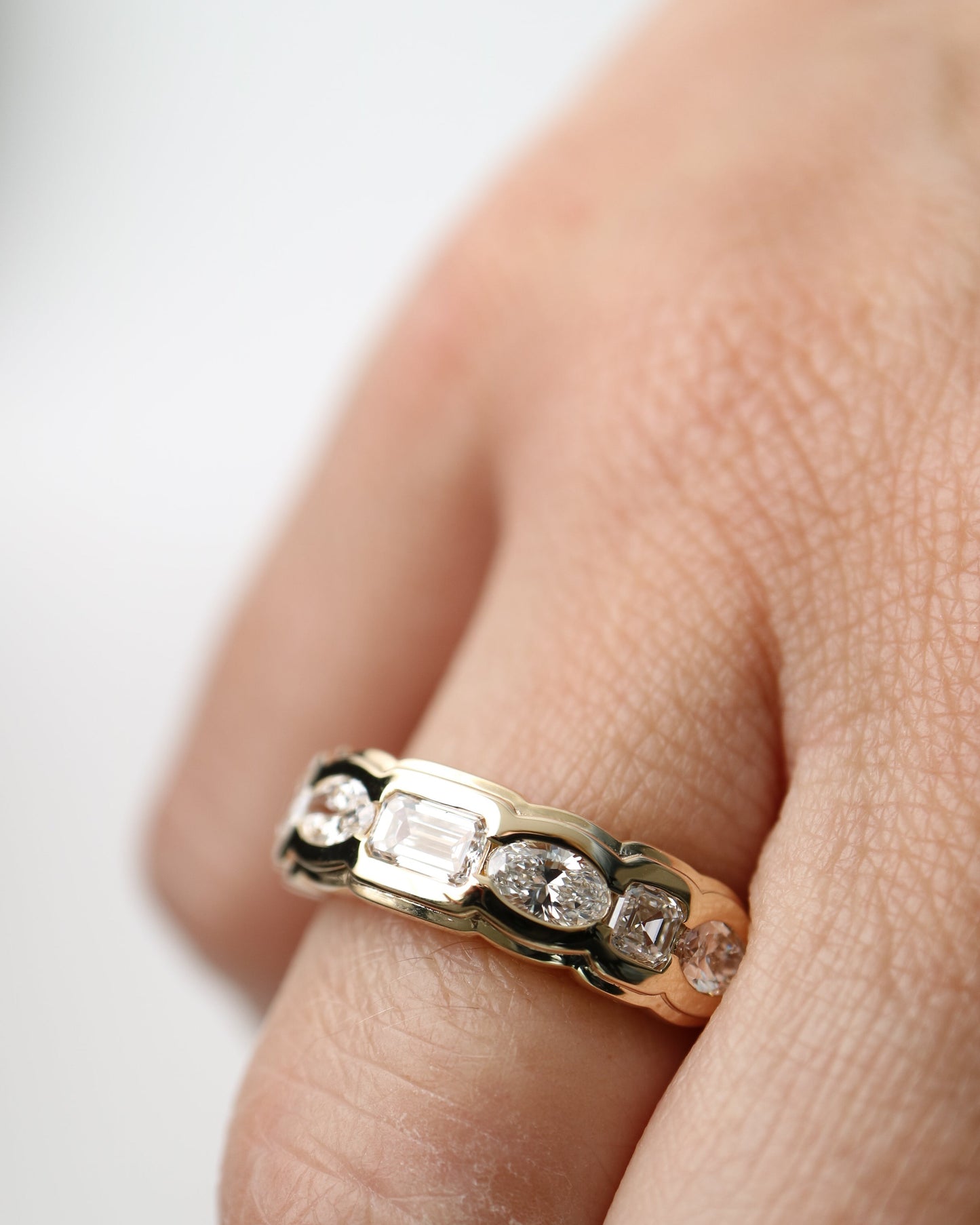Harmony Ring | Emerald & Marquise Lab Diamonds