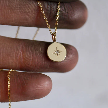 9kt gold Celestial Necklace 