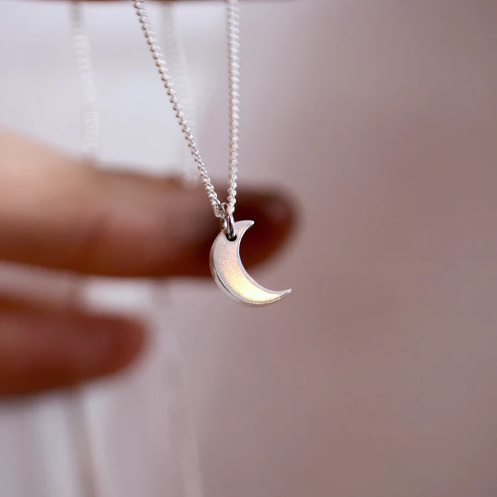 9kt gold Mini Moon Necklace