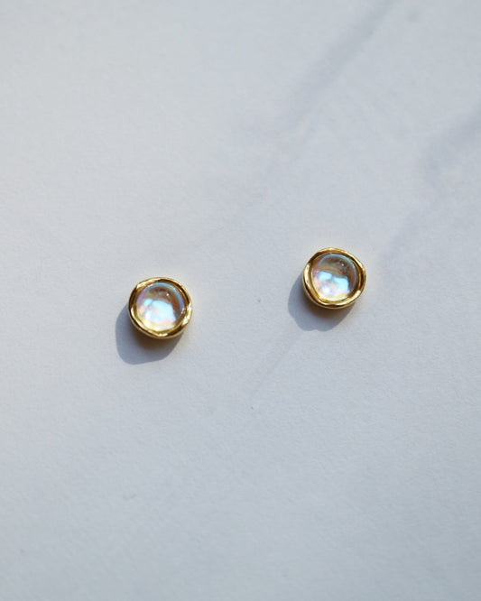 Moonstone Stud Earrings