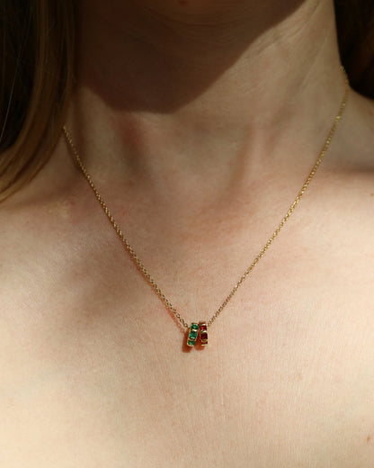 Birthstone Pendant Charms in gold