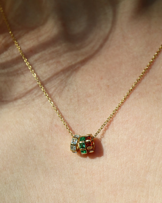 Birthstone Pendant Charms in gold