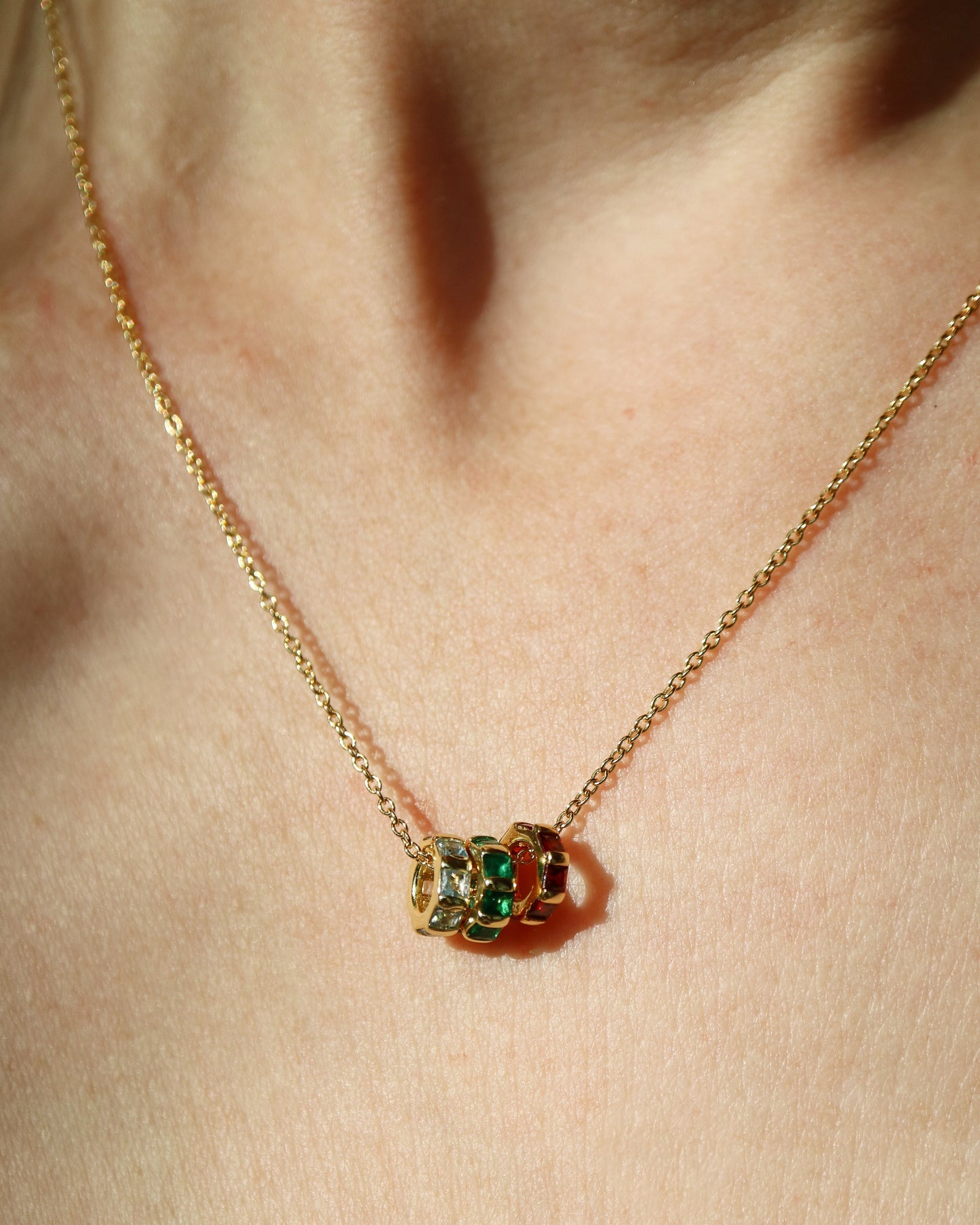 Birthstone Pendant Charms in gold