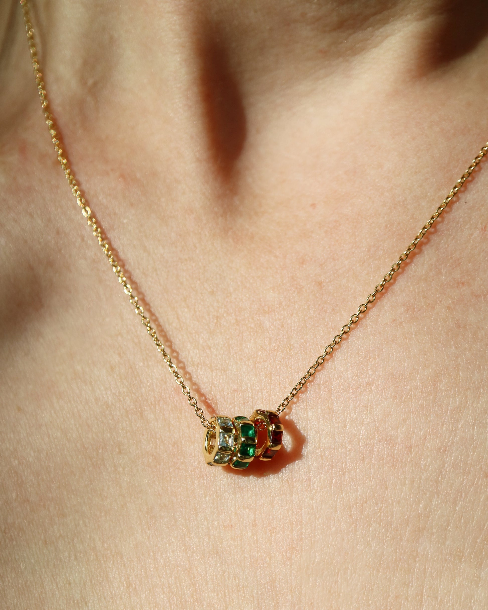 Birthstone Pendant Charms in gold