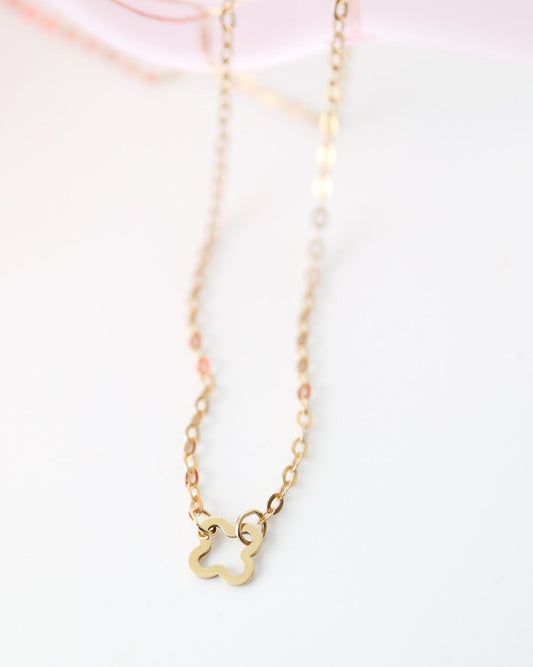 9kt gold Clover Chain